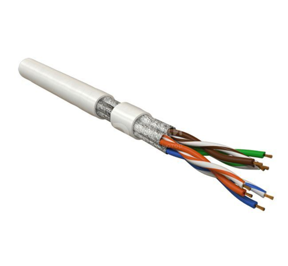 Кабель витая пара Hyperline UFTP4-C6-P26-IN-LSZH-WH-500