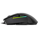 LORGAR Jetter 357, gaming mouse, Optical Gaming Mouse with 6 programmable buttons, Pixart ATG4090 sensor, DPI can be up to 8000, 30 million times key life, 1.8m PVC USB cable, Matt UV coating and RGB lights with 4 LED flowing mode, size:124.90*71.65*41.36mm, 115g