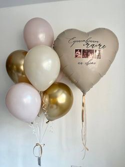 Воздушные шары для мамы песок/золото/пыльная роза №3746