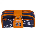 Пенал - косметичка Alingar, ПВХ, молния, боковой карман, съёмная косметичка, липучка,195 х 80 мм, "Sporter 23", микс (син/оранж, фиол/желт, черн/крас)