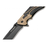 BK01RY307 Advance Desert Pro - нож складной, чёрно-песочная пластиковая рук-ть, сталь 440C