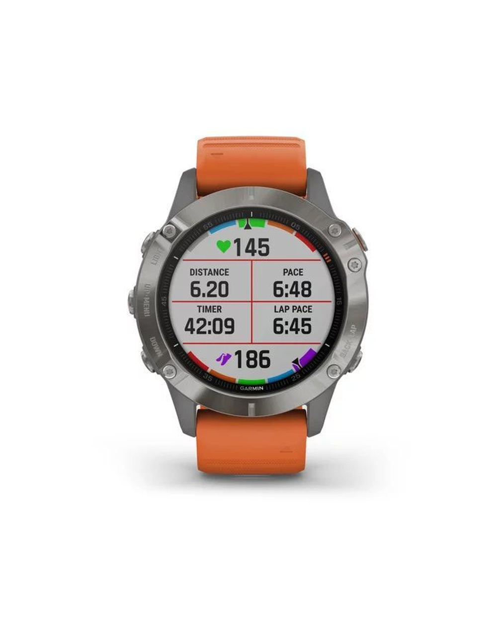 Умные спортивные часы Garmin FENIX 6 Sapphire - Титановые