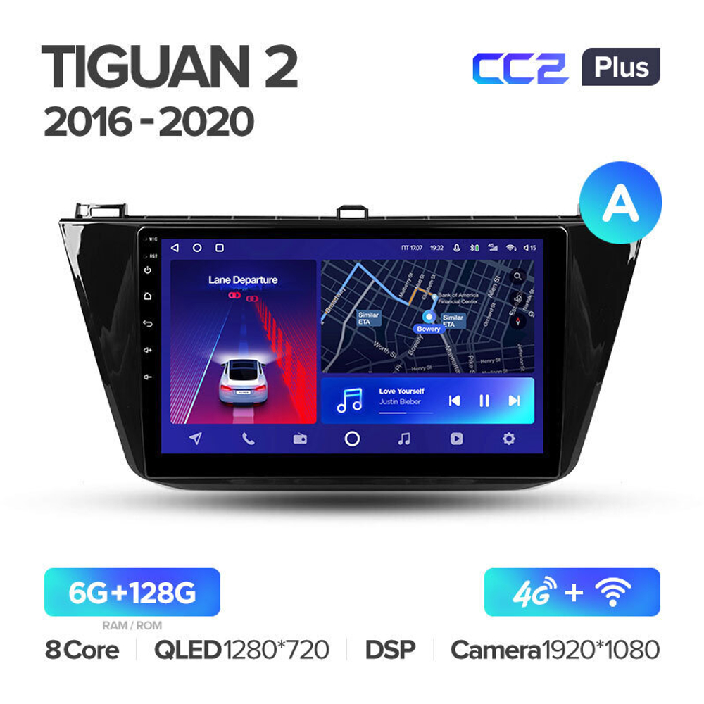Teyes CC2 Plus 10.2" для Volkswagen Tiguan 2016-2020