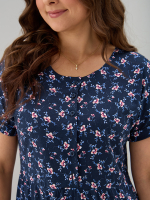 Платье П-032/синий-цветыветочка