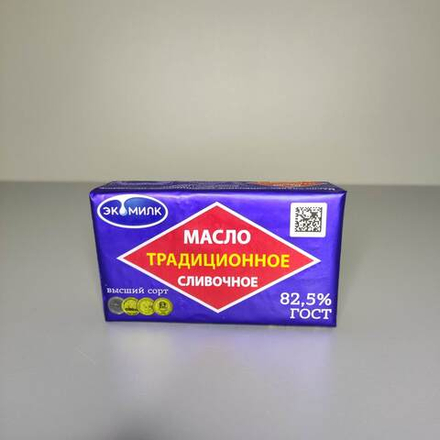 Масло сливочное 82,5%, Экомилк 180 г