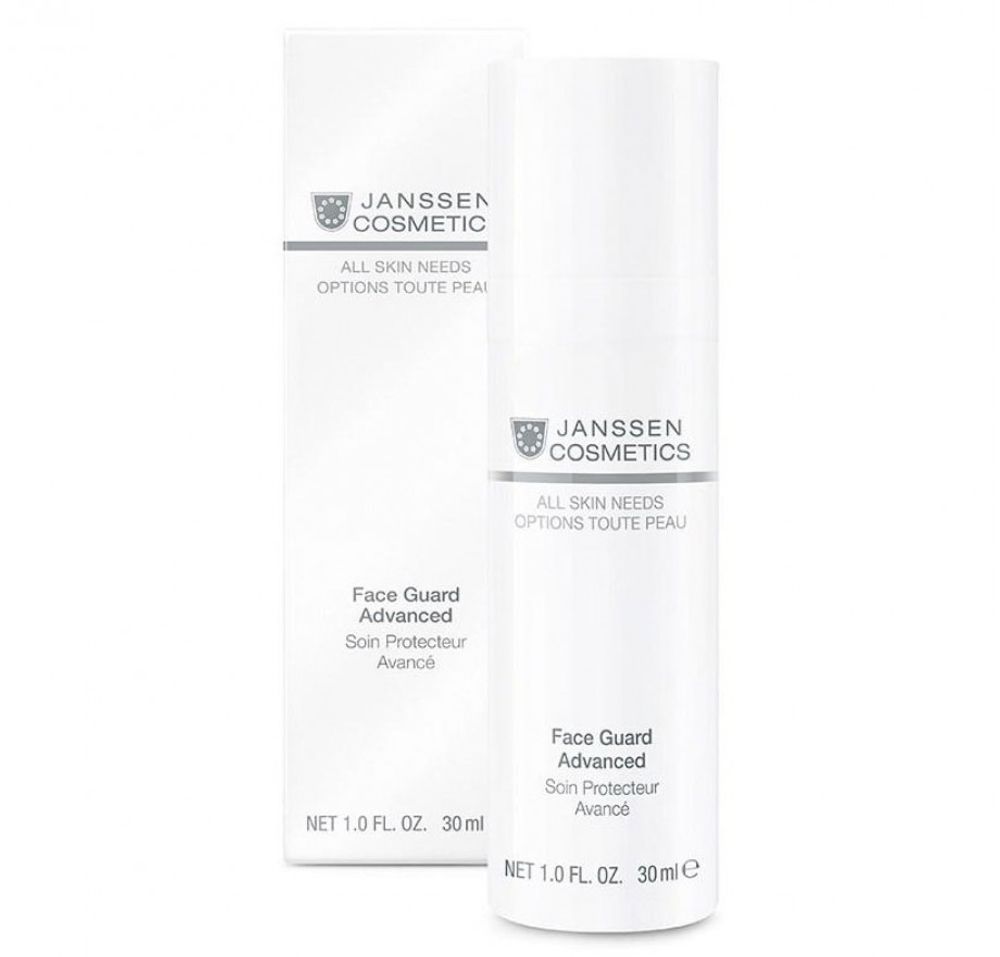 Лёгкая солнцезащитная основа , дневной защитный крем для всех типов кожи Face Guard Advanced SPF 30, All skin needs, Janssen Cosmetics, 30 мл Лёгкая солнцезащитная основа , дневной защитный крем для всех типов кожи Face Guard Advanced SPF 30, All skin needs, Janssen Cosmetics, 30 мл