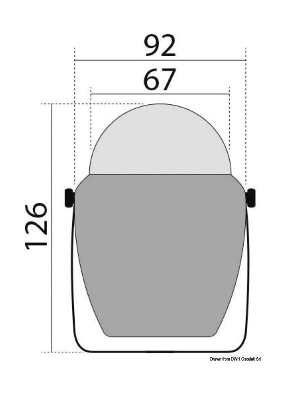 Компас FINDER размер 2" 5/8 (67 мм), черный