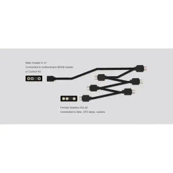 Кабель-разветвитель ID-Cooling FS-06 ARGB 3pinARGB-&gt;6x3pinARGB