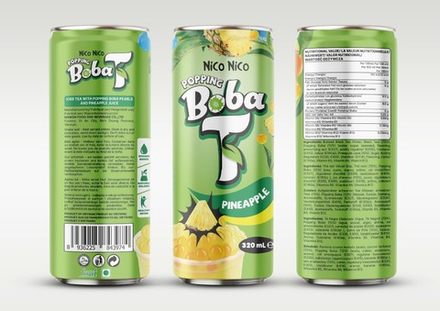 Nico Nico Boba T со вкусом Ананас, 320 мл