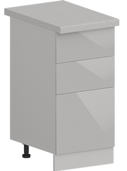 Кухня Модуль ШН3Я 400 Ликато / Белый Софт