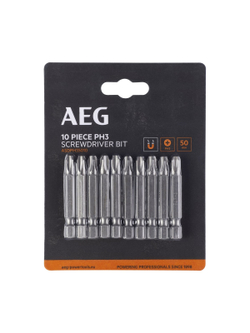 Биты 10 шт, РН3, 50 мм AEG ASDPH35010 4932479514