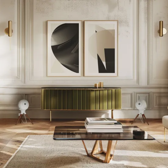 Стойка настольная Devialet Treepod Phantom Ultimate 108 dB Light Pearl, светлый жемчуг