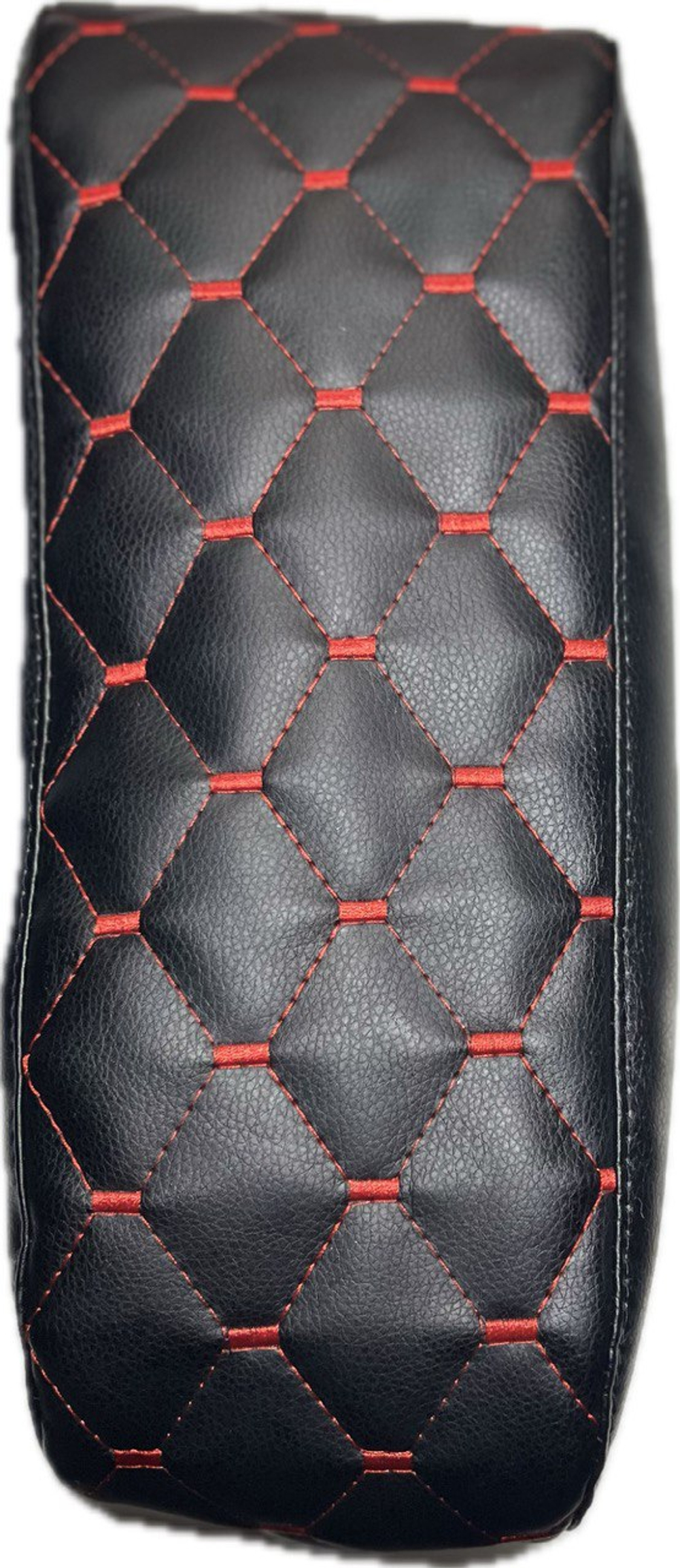 Чехол на штатный подлокотник Лада Веста (красная нить Рубин)