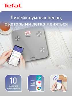 Умные весы Tefal Goodvibes Life BM9600S1