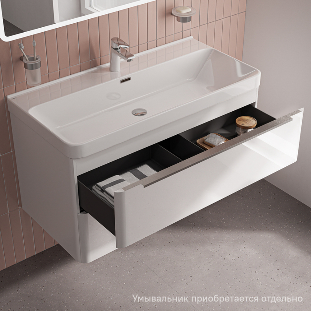 Тумба подвесная IDDIS Cloud X, 100 см, белый, CLX10W0i95