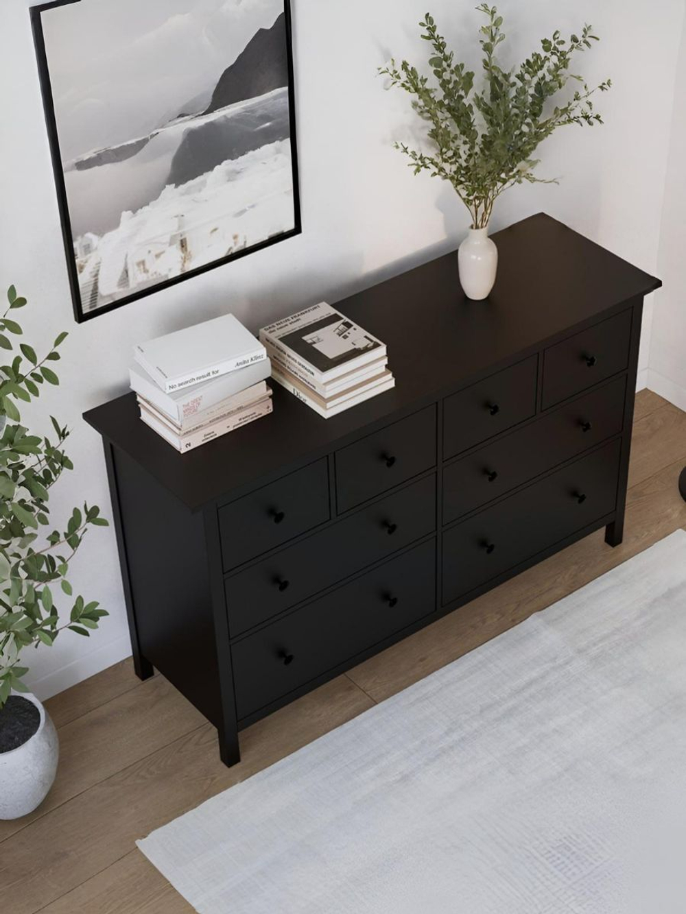 IKEA Комод КЫМОР 3 ящика, HEMNES 108*95*50, белый, КЫМОР (Хемнес ИКЕА)