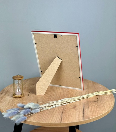 Фоторамка 21х30 см красная, без фактуры, арт. 2130.746772