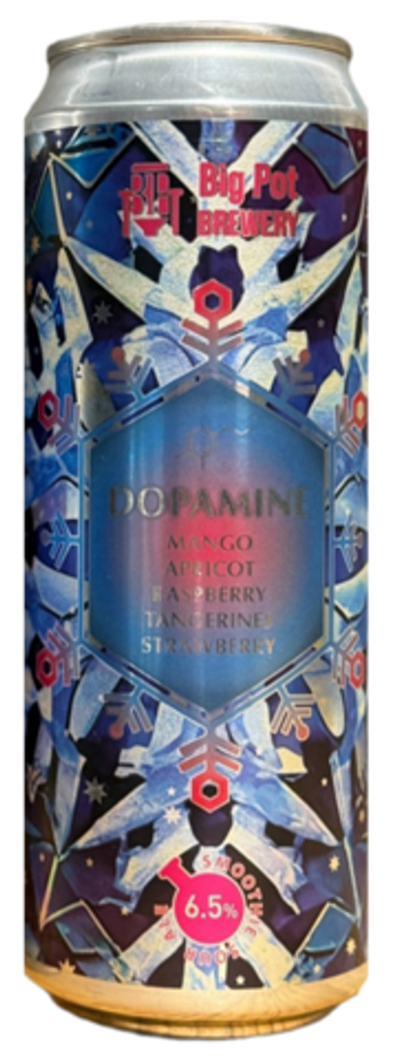 Пиво Биг Пот Дофамин Манго, Априкот, Распберри, Танджерин, Строуберри / Big Pot Dopamine Mango, Apricot, Raspberry, Tangerines, Strawberry 0.45 - банка