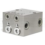 VSL4-D - Питатель для двухлинейных систем смазки с рабочим давлением 400 бар, количество выходов 4, максимальная доза 5 мл/цикл, с фиксированным винтом