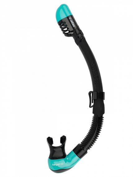 Набор маска+трубка в сумке Sargan Панорама-М черный/бирюзовый