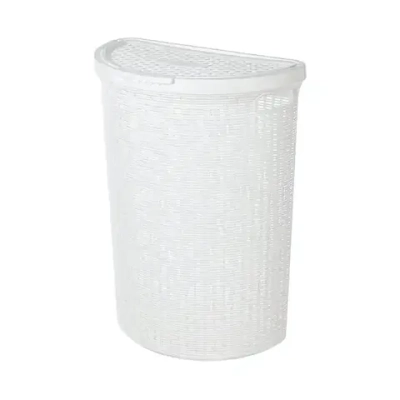 КОРЗИНА ДЛЯ БЕЛЬЯ ECO STYLE 460Х265Х610 ММ (белый1)