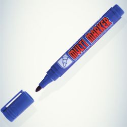 002675 Crown Маркер перманентный MULTI MARKER, СИНИЙ пулевидный 3мм (CPM-800) | Crown
