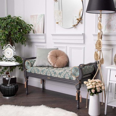 Банкетка Флоренция Серый Каледония Даймонд Минт