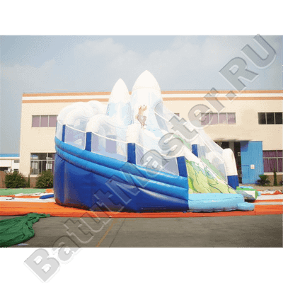 Коммерческий надувной батут «Ледяная гора», 12,5×11,5×9 м