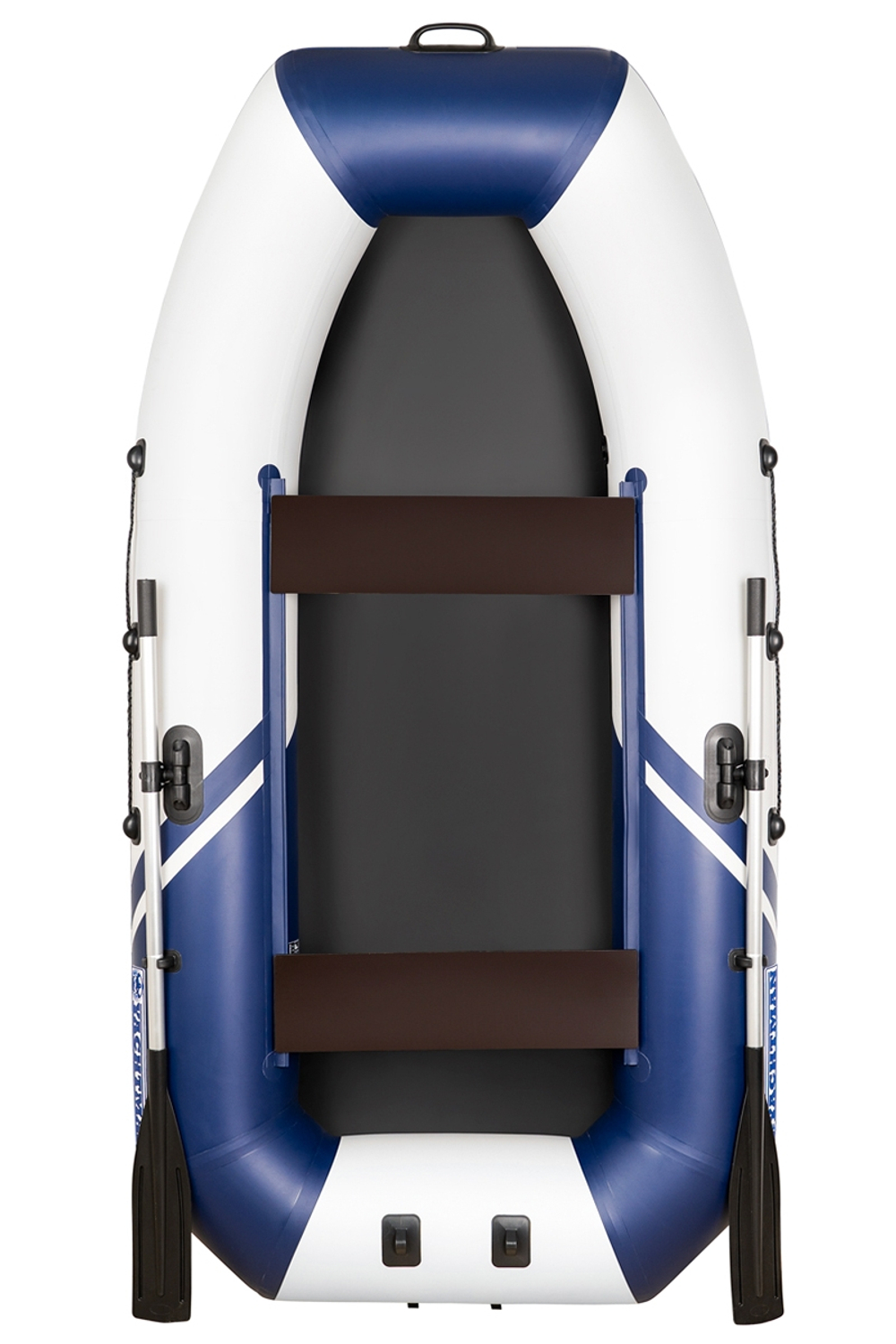 YACHTMAN-260 М (Яхтман) белый-синий (лодка ПВХ с усилением)