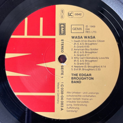 Винтажная виниловая пластинка LP Edgar Broughton Band Wasa Wasa (Germany 1980)