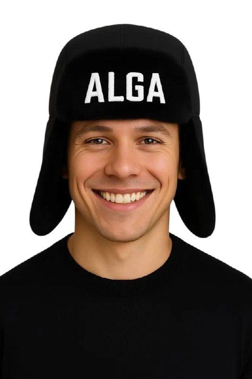 ALGA x Rubin Шапка-ушанка с отделкой из эко-меха