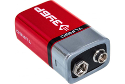 Щелочная батарейка Зубр 9 В, тип 6LR61 крона, 1 шт, Turbo 59219_z01