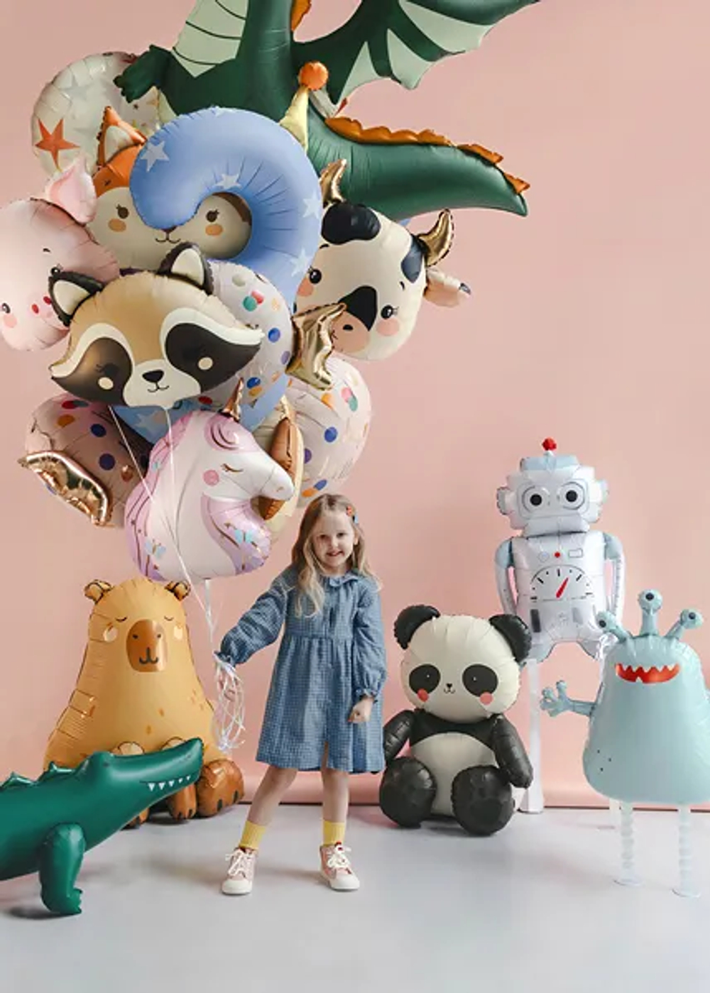Шар стоячий "Робот" (37х80 см)