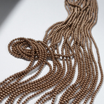 Хрустальный жемчуг, оттенок "Bronze", шар 3,1мм, улучшенное покрытие