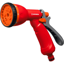 GRINDA  P-8, 8 режимов, курок сзади, пластиковый, поливочный пистолет (8-427370)