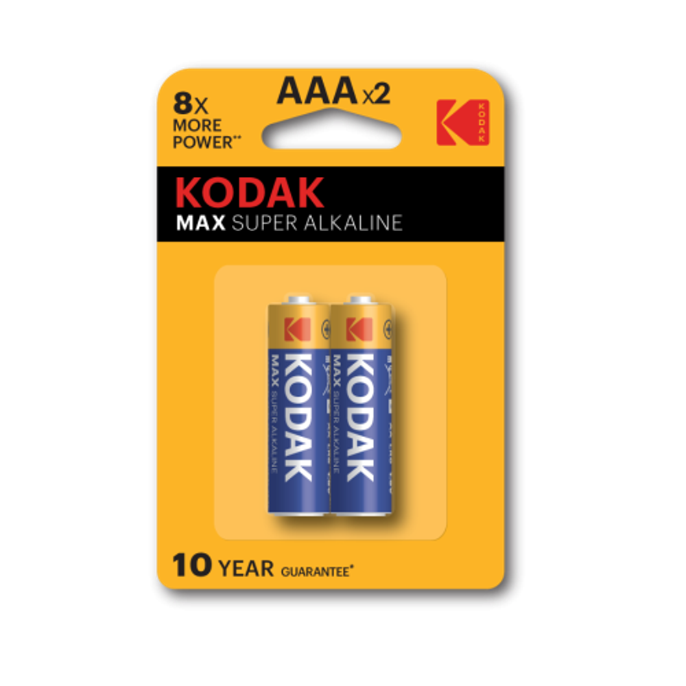 Батарейки Kodak LR03-2BL MAX SUPER Alkaline [K3A-2] | Батарейки Щелочные (Алкалиновые)