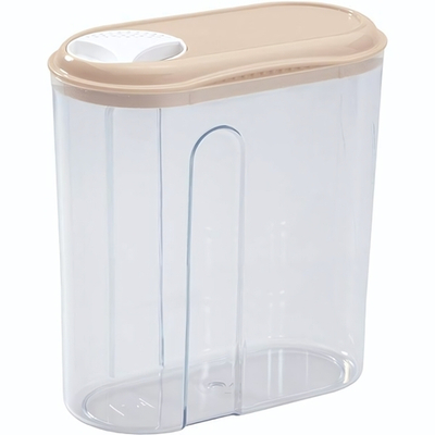 Контейнер для хранения сыпучих продуктов с крышкой;полипроп.;1,5л;,H=215,L=155,B=80мм;прозр. (Цвет: прозрачный)