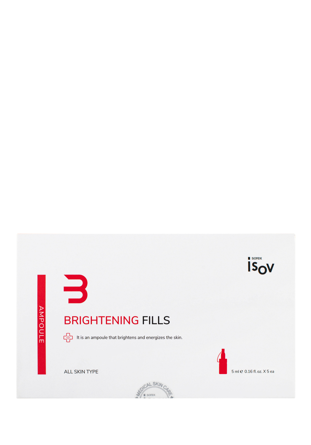 Isov Sorex Brightening Fills Ampoule Увлажняющая cыворотка для лица против пигментации