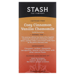 Stash Tea, Herbal Tea, корица, ваниль и ромашка, без кофеина, 18 чайных пакетиков, 25 г (0,8 унции)