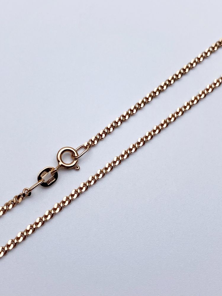 Цепь из серебра/Восьмерка панцирная граненая/Позолота