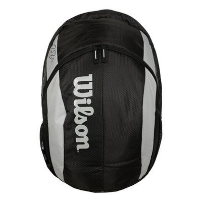 Теннисная сумка Wilson Roger Federer Team Backpack - Black, White