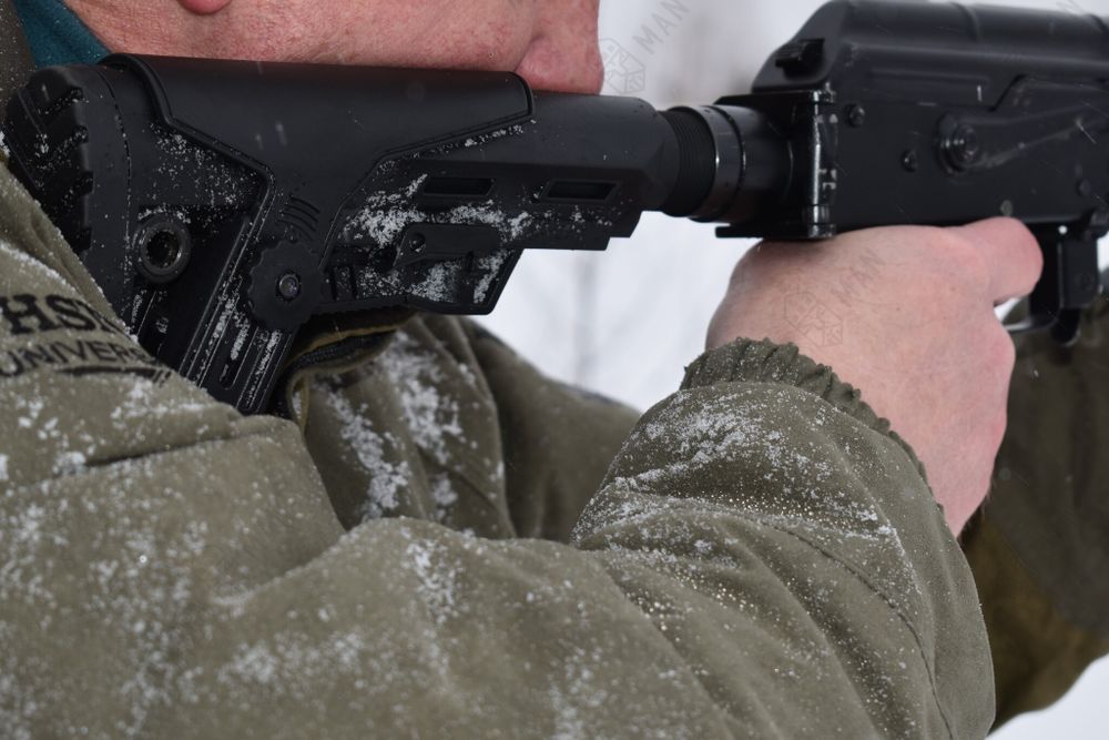 Облегченный телескопический приклад с подщечником Alpha CP, K.Arma