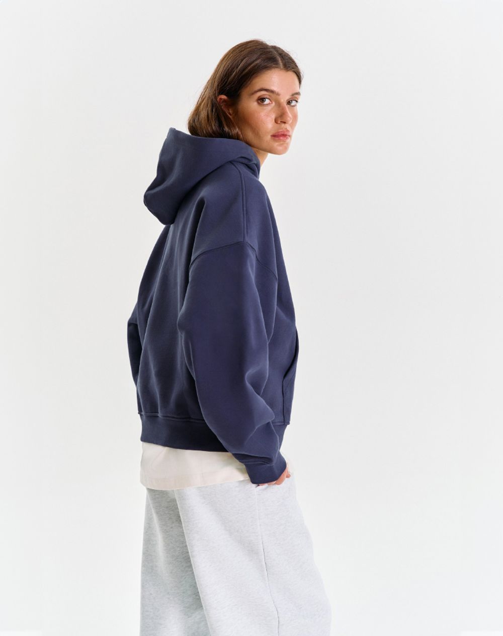 Худи Bruler d'Amour Logo de base 04 темно-синее