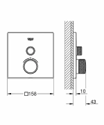 Смеситель для душа Grohe Grohtherm SmartControl 29123000 хром