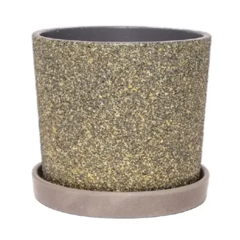 Горшок Дакар серый кедр №3