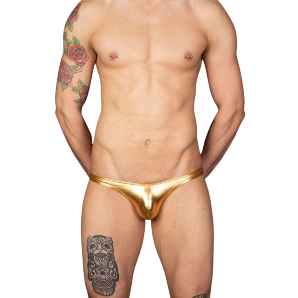 Мужские трусы слипы золотистые Cosmos Colors MR20_G