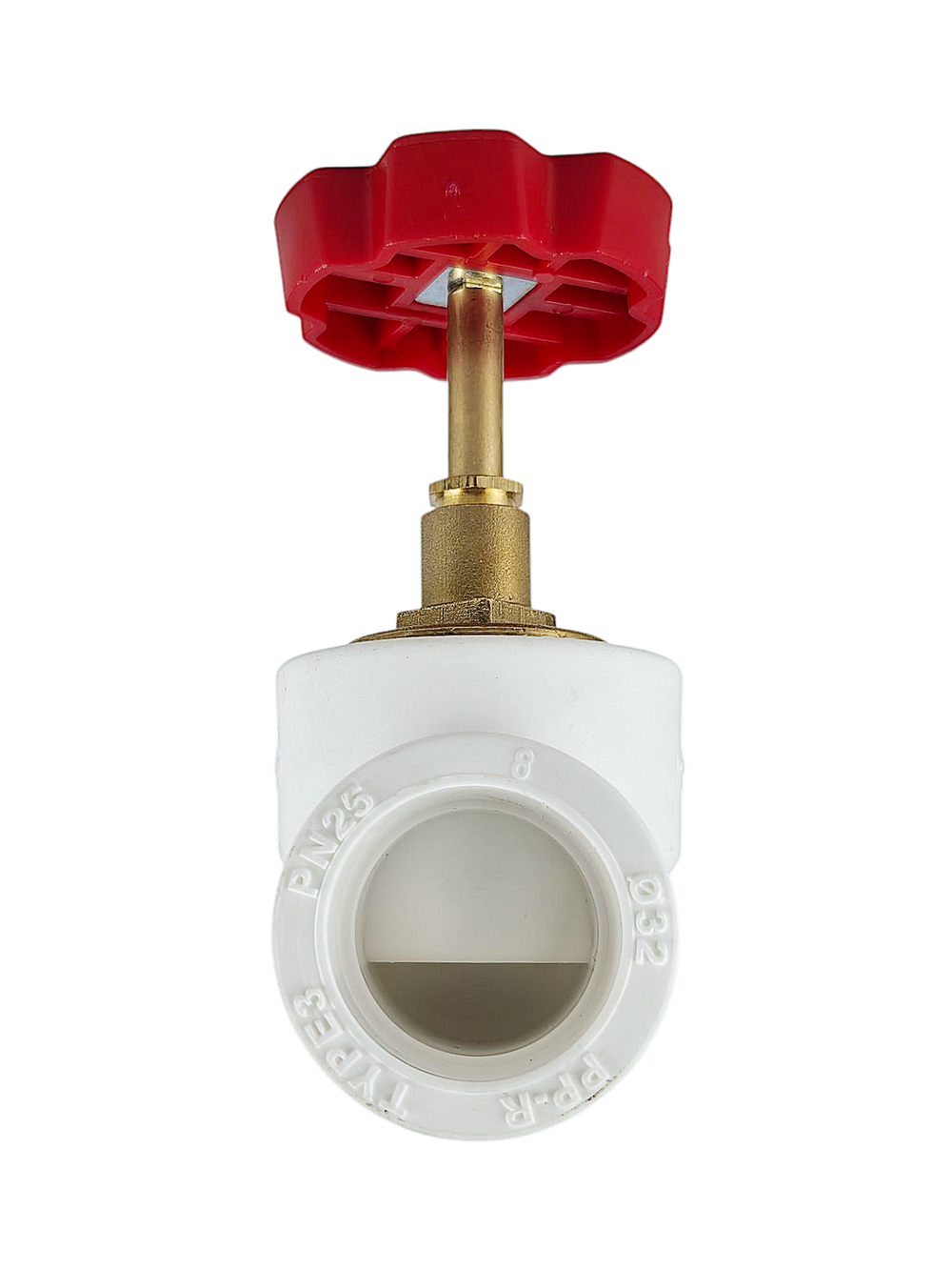 Вентиль в сборе PPR 32х90,  белый, RTP (15/5)