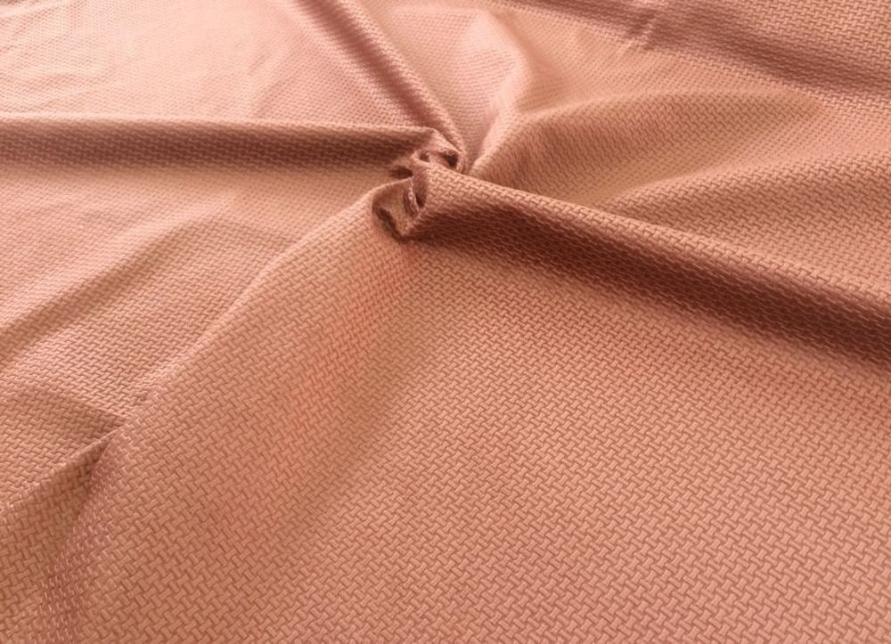 Велюр под рогожку терракот