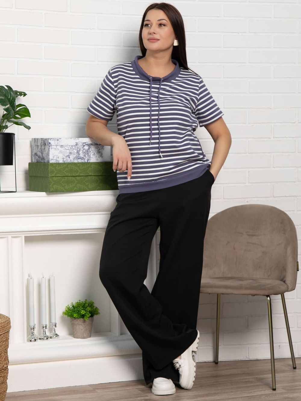 Блуза Лила (фиолетовая) Б15460-20М LT Collection