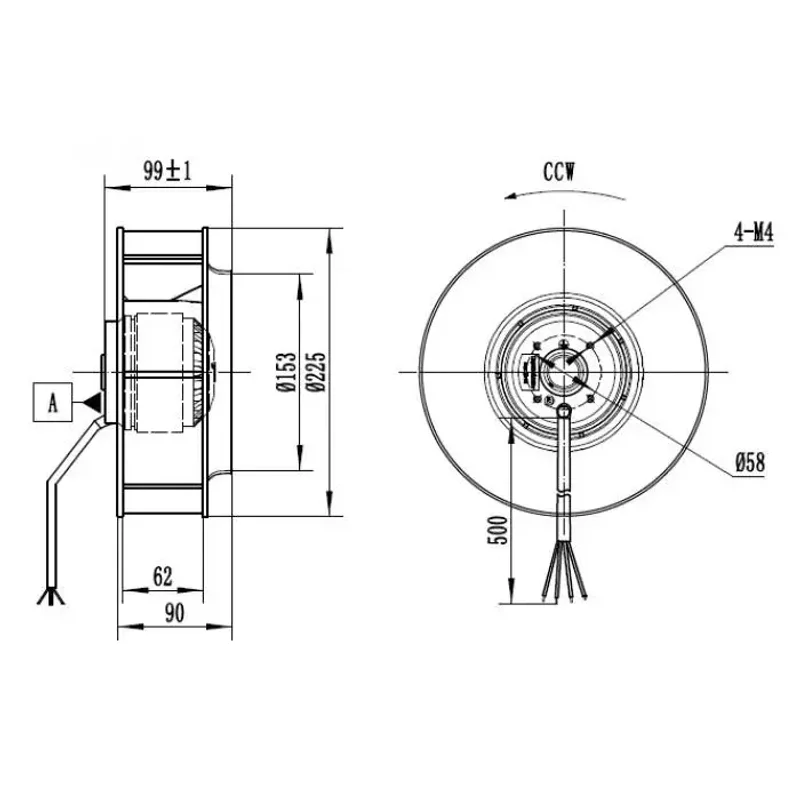 Мотор-колесо CF225B-2E-AC0